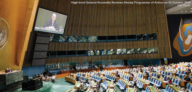 High-level General Assembly Reviews Almaty Programme of Action on 03 October 2008