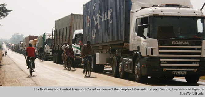 The Northern and Central Transport Corridors connect the people of Burundi, Kenya, Rwanda, Tanzania and Uganda